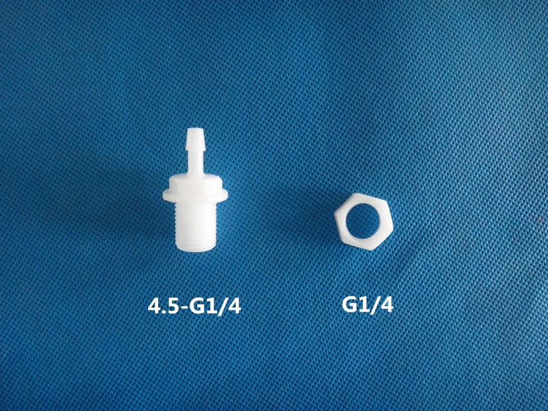 2 Внешний провод, пластиковый соединитель для пагоды, прямой переходник для шланга с резьбой G1/4, внешний провод из полипропилена, прямой