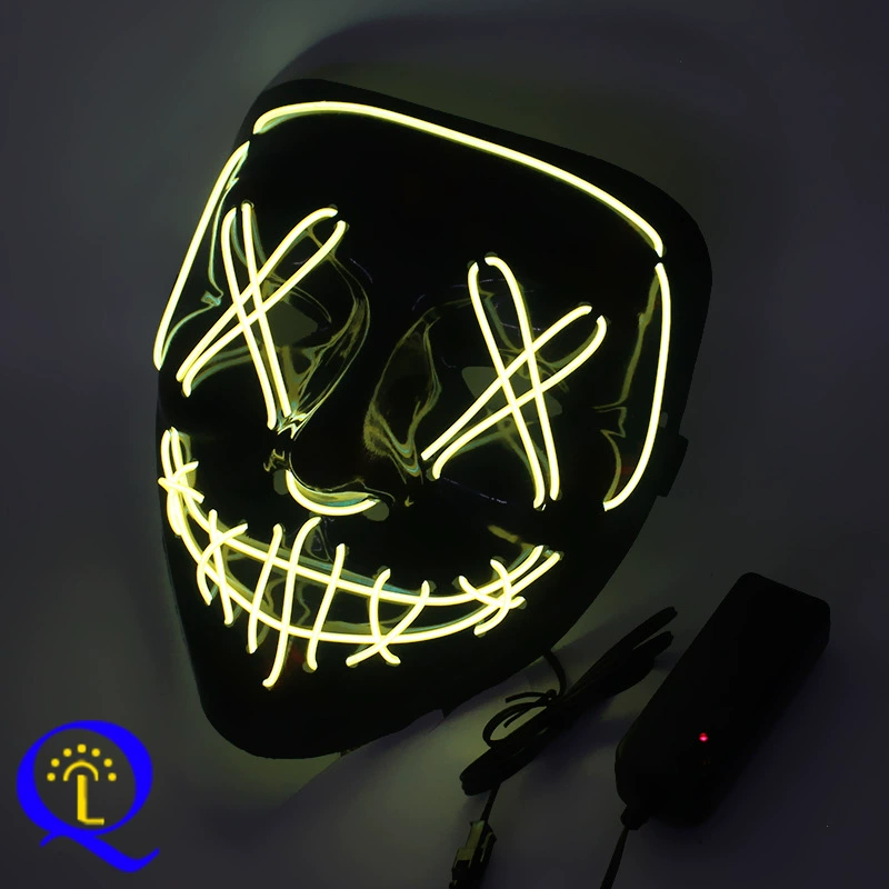 Amazon EL Cold Light Lighting Mask LED Mask Halloween Magic Dance V