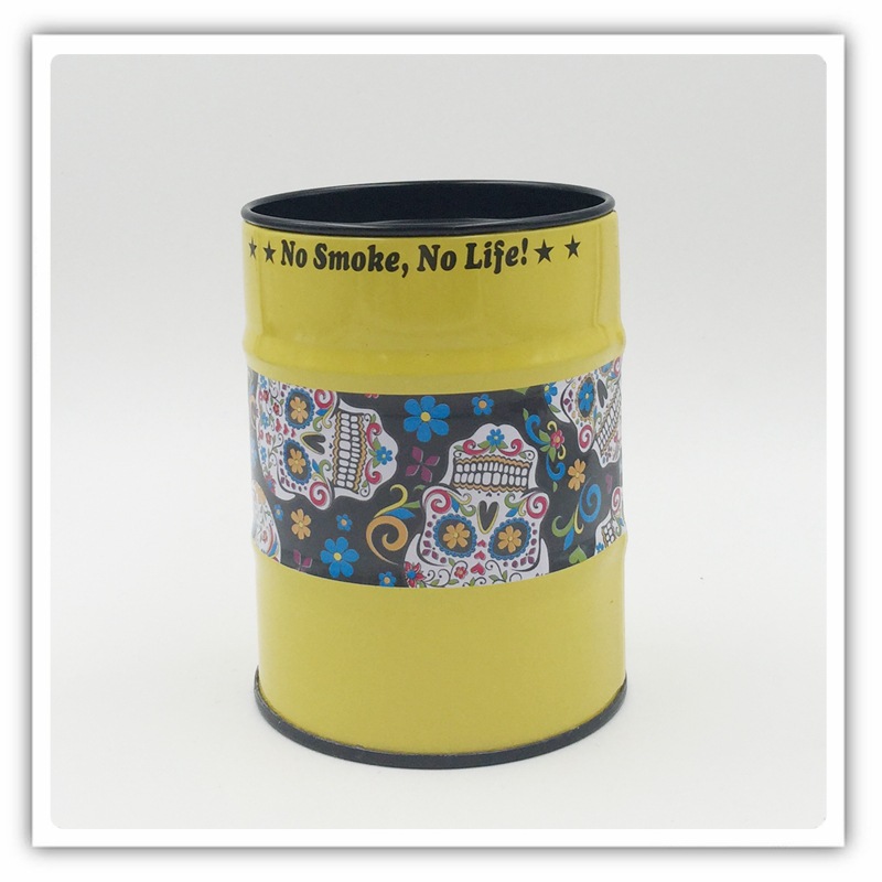 Moda japonesa de moda barril de aceite cenicero personalidad mini cenicero de acero inoxidable barril de gasolina cenicero