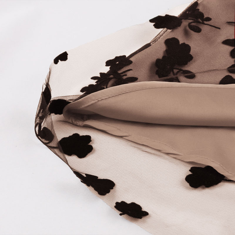 Women's Clothing sling one shoulder neck waist slim lady like medium length swing _mkmklike.com