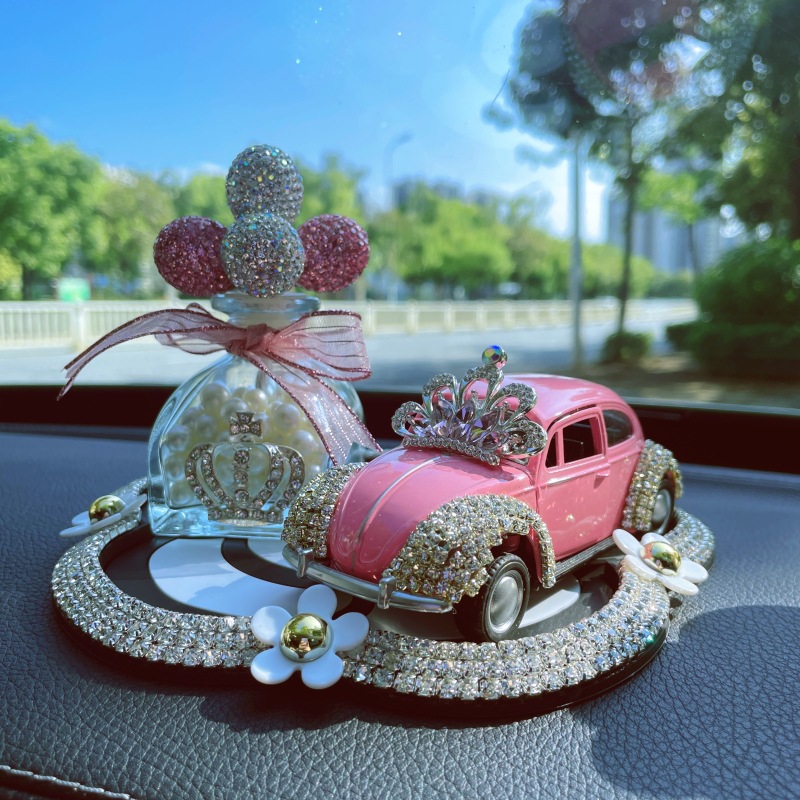 Aromaterapia de coche, lujo ligero de larga duración, adornos de coche con diamantes, regalos de decoración creativa, personalidad, celebridad neta, perfume de la diosa