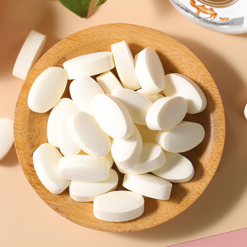 南京同仁堂益生菌駝乳鈣片中老年人兒童成人補鈣咀嚼鈣片大貨批發