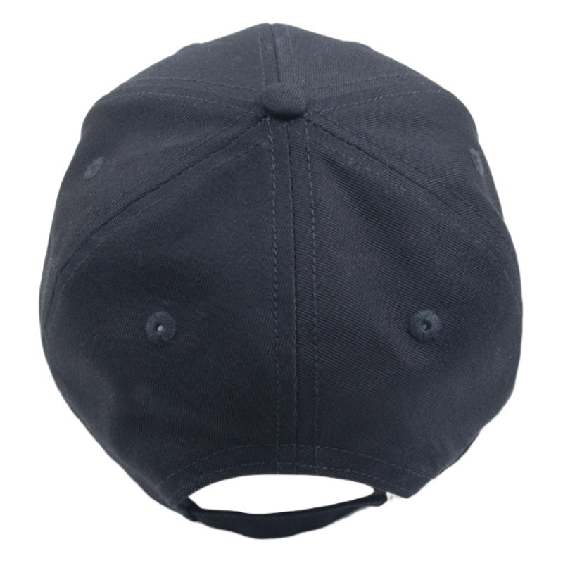 Gorra de béisbol negra informal con protección solar y ala larga para hombres y mujeres, adecuada para protección solar al aire libre y senderismo.