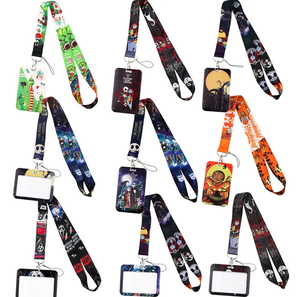 Horror Halloween Funny Christmas Mobile Phone Rope Access Card Holder Work Id Student Card Factory Brand Lanyard Spot Wholesale