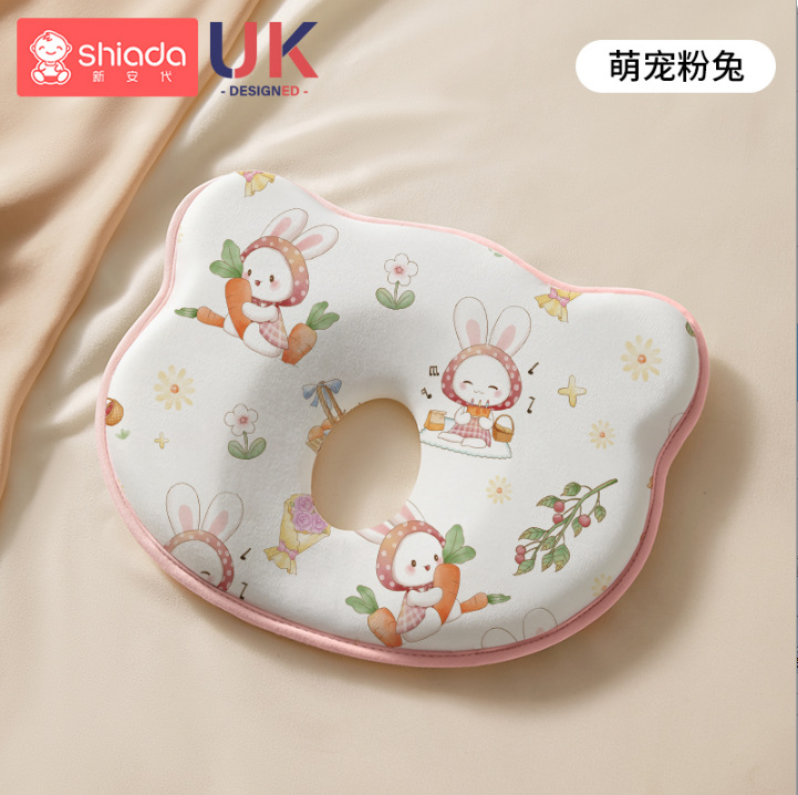 Almohada de silicona, almohada para bebés, corrección para bebés de 0 a 6 meses, corrección para bebés con migraña.