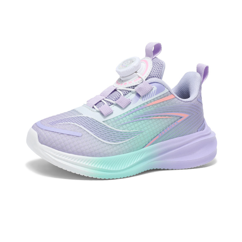 Zapatos para niñas 2025 verano nuevas zapatillas para correr con tabla de carbono de conejo rojo 2025 nuevas zapatillas de deporte transpirables de malla para niños