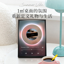 梵艺新款粉色唱盘画创意家居饰品卧室玄关高级感现代简约装饰画