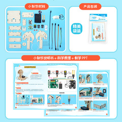 Wooden automatic flower watering system scientific experiment teenager humidity sensor technology fully automatic STEM maker equipment