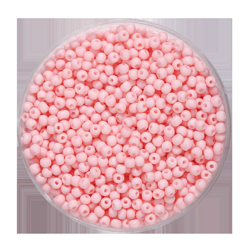 Macaron color frosted beads high quality glass millet beads loose beads DIY handmade beaded braided bracelet material