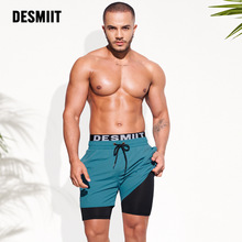批发供应2023年新款desmiit男士沙滩裤宽松防尴尬速干泳裤B3358