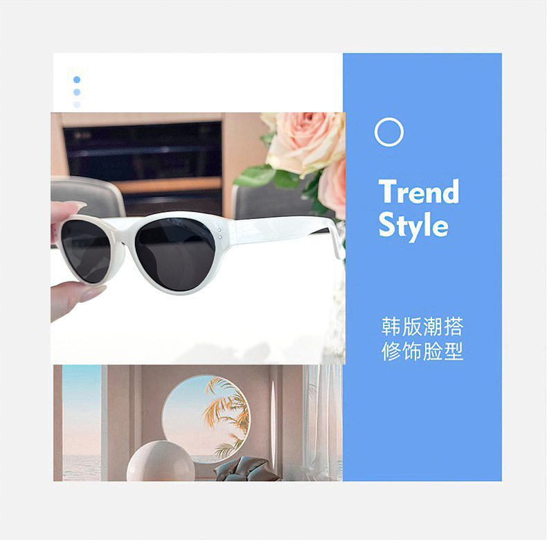 Yeni Polarize Erkek Güneş Gözlüğü Moda Tatil Tarzı Kedi Göz Çerçeve Güneş Gözlüğü Üstün Kalite UV Koruma Güneş Gözlüğü