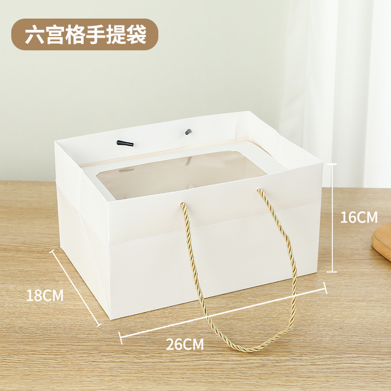 Caja de postre de Jiugong Ge alta caja de pasteles transparentes, pasteles de luna, yemas de huevo, caja de embalaje al por mayor.