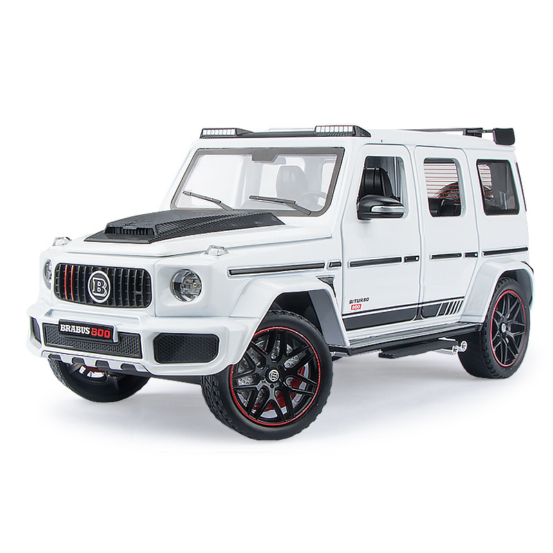 (2개) JIANYUAN 1:24 STAR TOP BABOS G800 모델 합금 오프로드 차량 모델 쉐이크 보이스 라이브 추천 국경