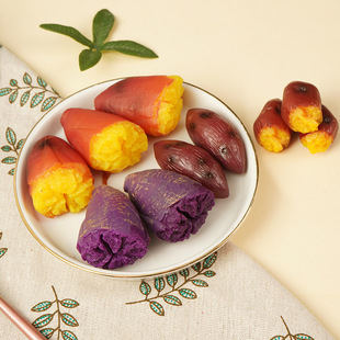 Simulated Sweet Potato Model Half-Baked Purple Sweet Potato Pvc Fake Food Vegetable Photography Props Educational Aids
