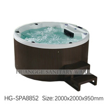 户外温泉SPA冲浪按摩大池浴缸 水疗泡池恒温别墅大型多人圆形浴池