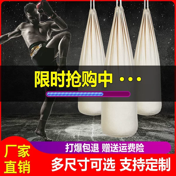 Free shipping DZ self-assembled canvas adult and children's Taekwondo hanging Sanda boxing punching bag iron sand palm empty punching bag