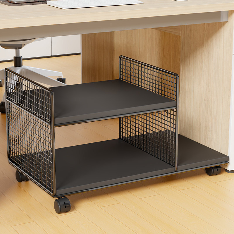 Computer Stand, Printer Storage Rack, Integrated Shelf, Office Printer Desk, Mobile Floor-Standing Cabinet
