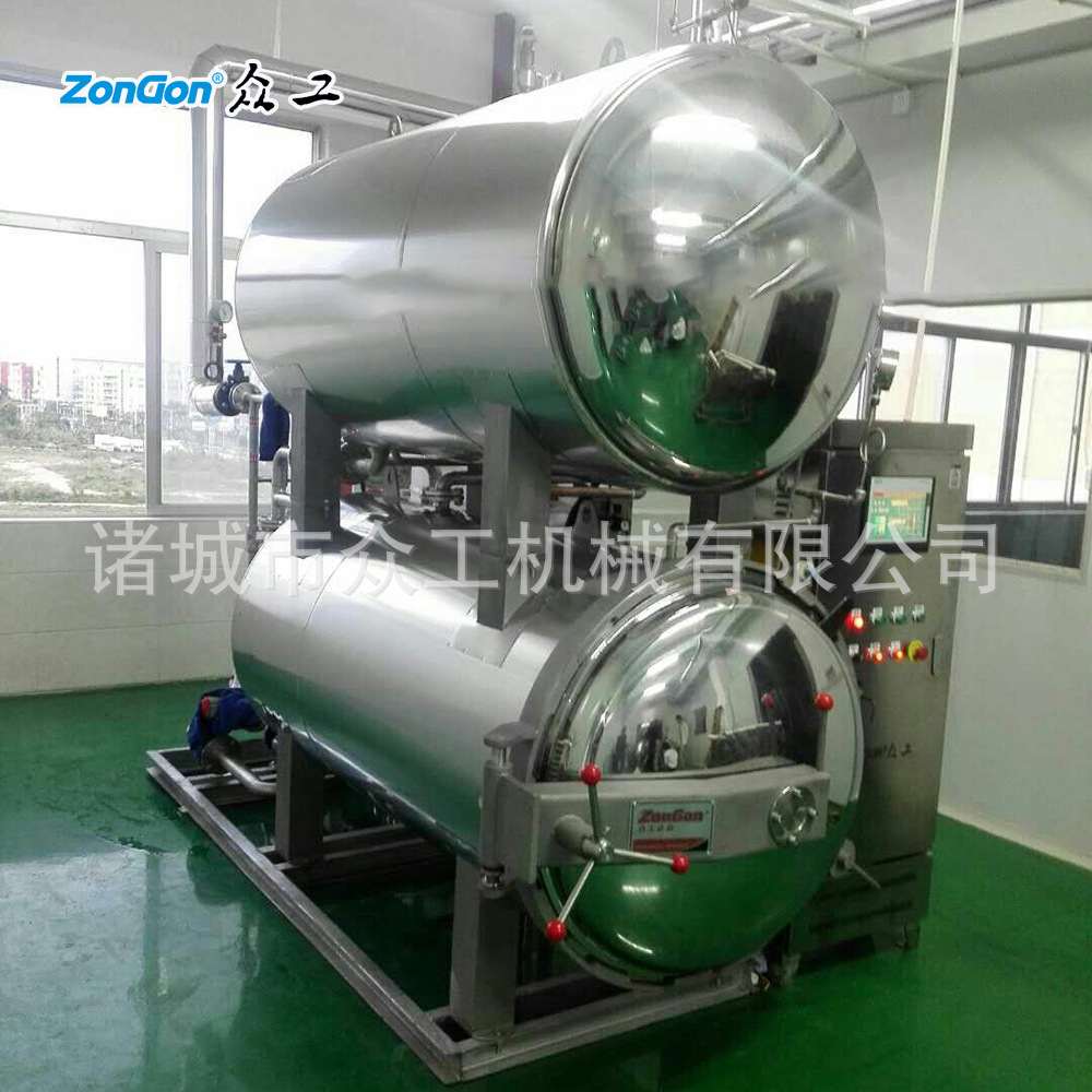 厂家供应热水高温循环式全自动杀菌釜　半自动杀菌锅