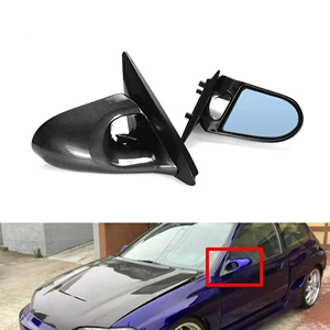Civic 4-qapılı Eg1992-1996 üçün arxa görüntü güzgüləri, bir cüt Civic mavi güzgü