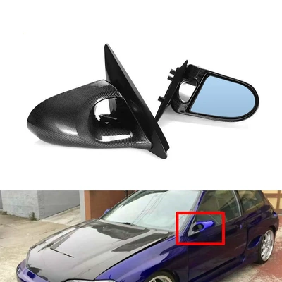 Suitable for Civic 4-Door Eg1992-1996 Rearview Mirrors, a Pair of Civic Blue Mirror Rearview Mirrors