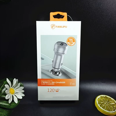 with Packaging, Fast Charging Device — Mobil şarj cihazları - van-c-03-car-charger