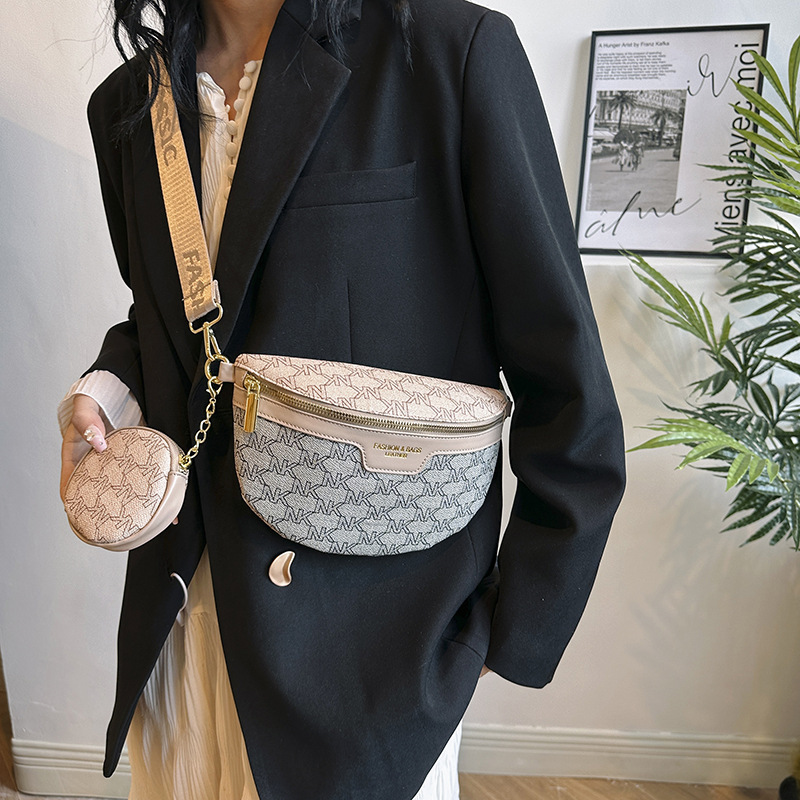 Bolsos al por mayor transfronterizos para mujeres 2025, bolsos de cintura de moda, bolsos de hombro anchos, bolsos de hombro, lujosos