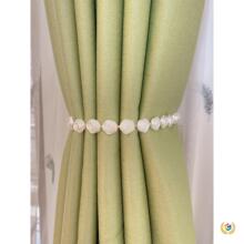 ✅束带浪漫玫瑰窗帘绑带卧室客厅窗帘扣束带水钻磁铁吸扣窗帘装饰