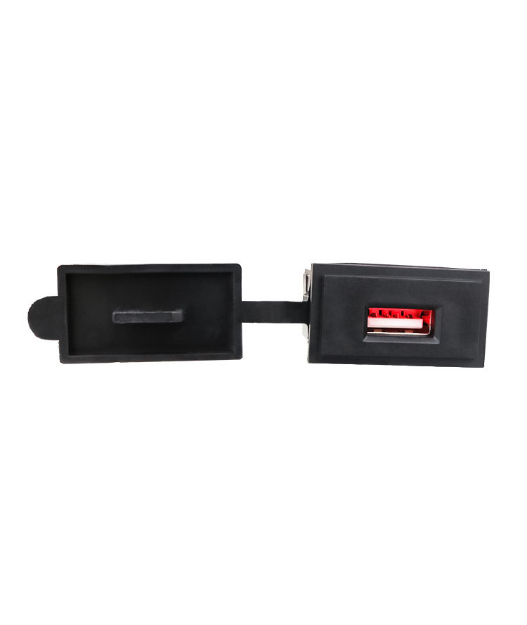 Car universal modified motorcycle boat RV modified square single USB car charger 2.4A car mobile phone charger