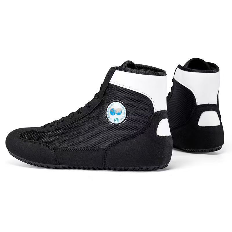 Children's Boxing Shoes for Men and Women, Indoor Training, Wrestling, Non-Slip Fighting, Professional Children's Mid-High Tops