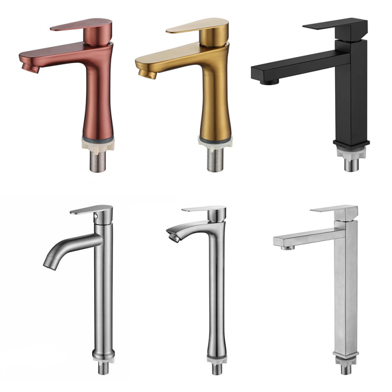 304 Stainless Steel Single Cold Basin Faucet Wash Basin Balcony Basin Source Factory Cost-Effective [Basin Faucet No. 2]