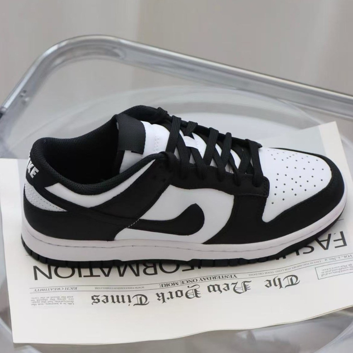 Pure original DUNK zapatos de skate de altura baja, parte superior de cuero suave multifuncional, amortiguación ligera, zapatos de baloncesto retro de moda