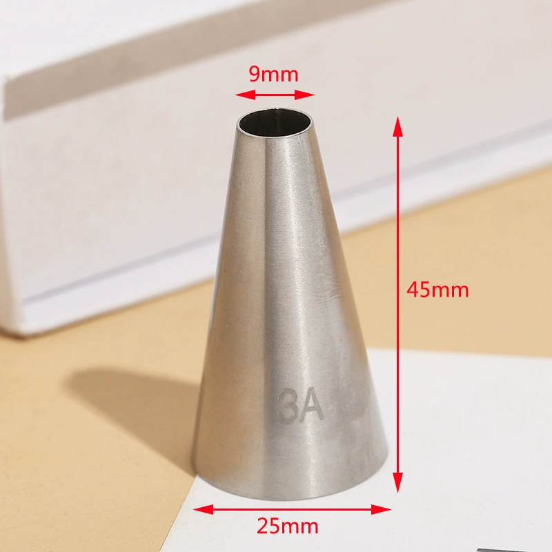 Cake Decorating Piping Nozzles Set, 304 Stainless Steel, Medium Rose Tips (Multiple Patterns)