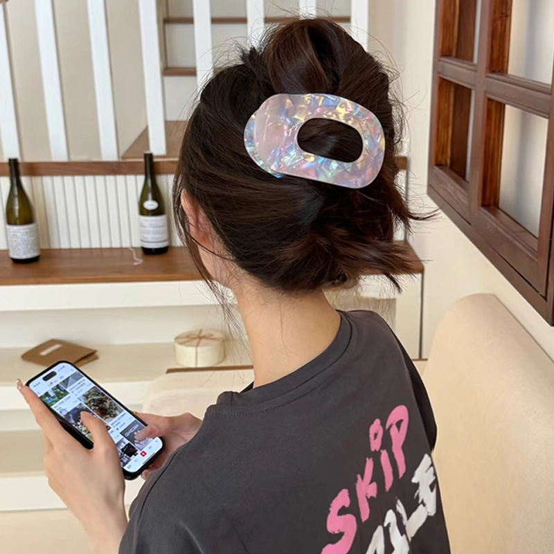 2025 新しい酢酸アワビヘアピン後頭部ヘアピン女性のヘアピンハイエンドフラットヘアピンヘアアクセサリー頭飾り|undefined