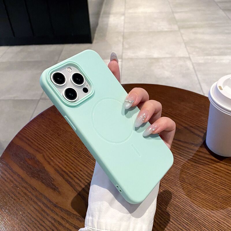 简约细圈磁吸苹果手机壳适用iPhone16promax小众小米15高级保护套|undefined