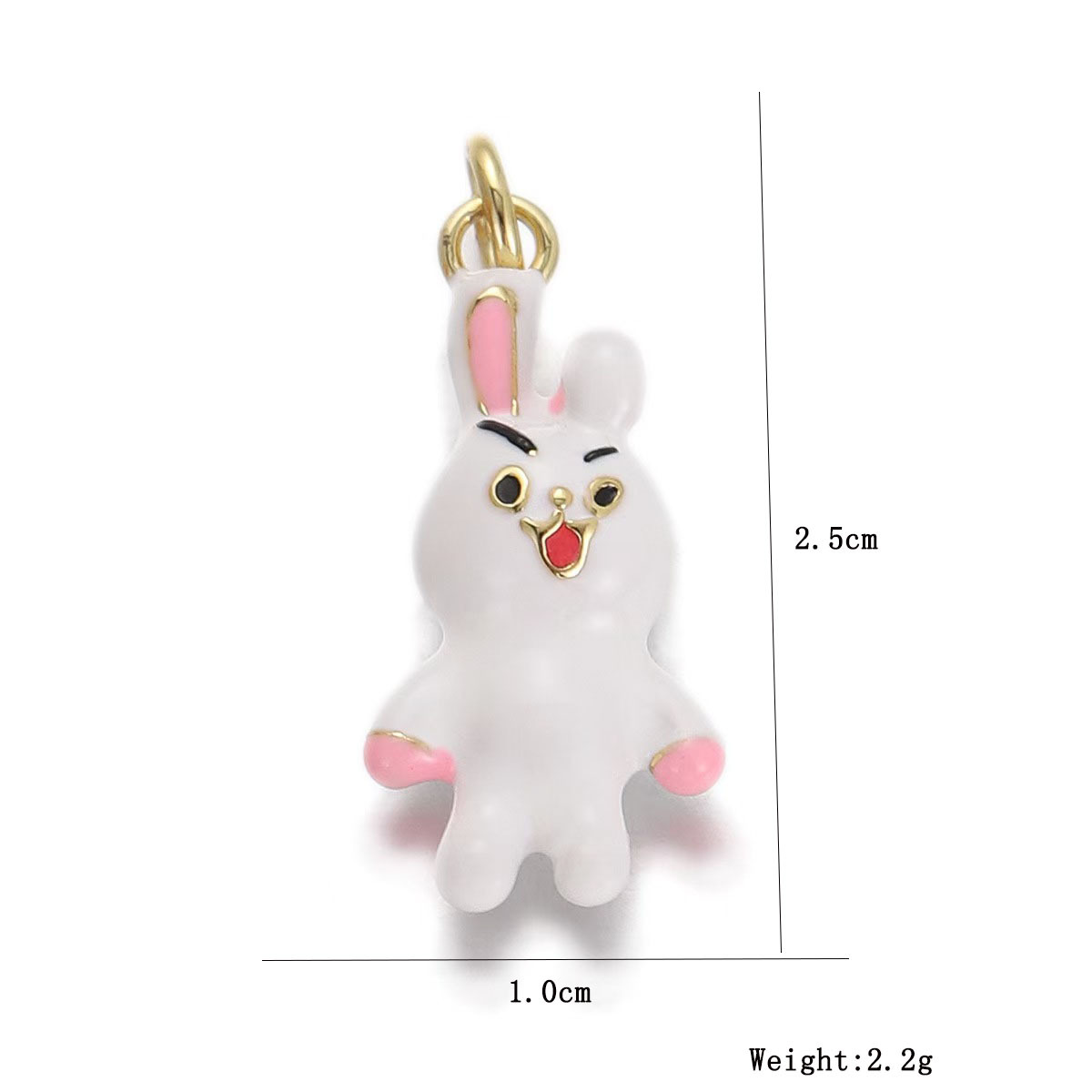 2g Weight Pendant Jewelry Making Type DIY Jewelry Accessories Classification 1 Piece Quantity Copper Material Animal Pattern All Seasons Season Enamel, Plating Design Cute Style 1 Piece Copper Animal Pendant 无