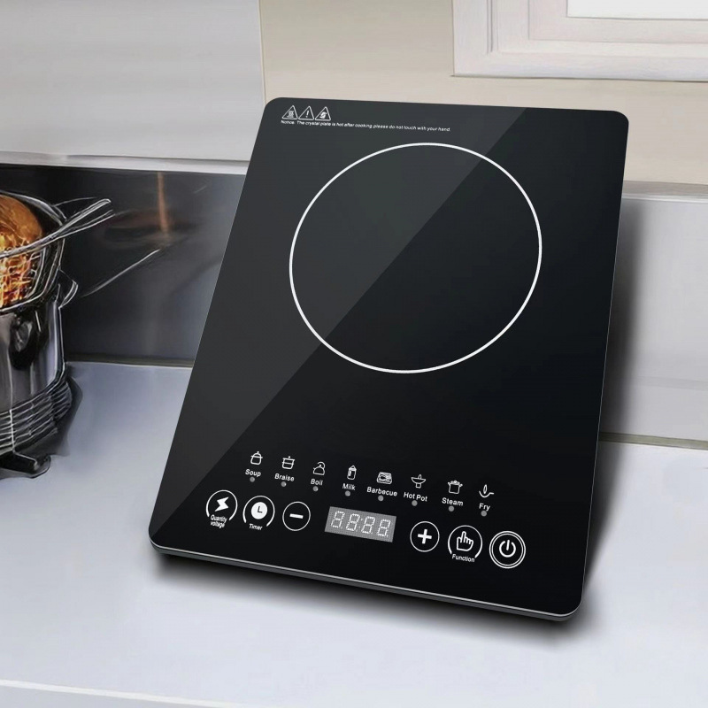 Induction Cooker Household Intelligent Timed Hot Pot Stove Stir-Frying Stew Multi-Function Reservation High-Power All-In-One Waterproof Cross-Border