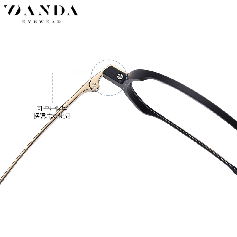 Fábrica al por mayor gafas de titanio puro marco YJ2009 aluminio magnesio moda marco redondo gafas lisas gafas ultraligeros con miopía gafas marco