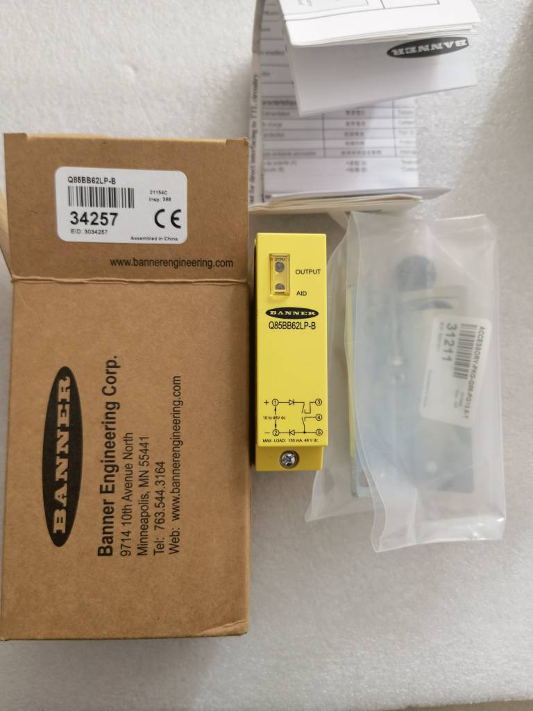 A027*全新原装BANNER邦纳 Q85BB62LP-B 现货