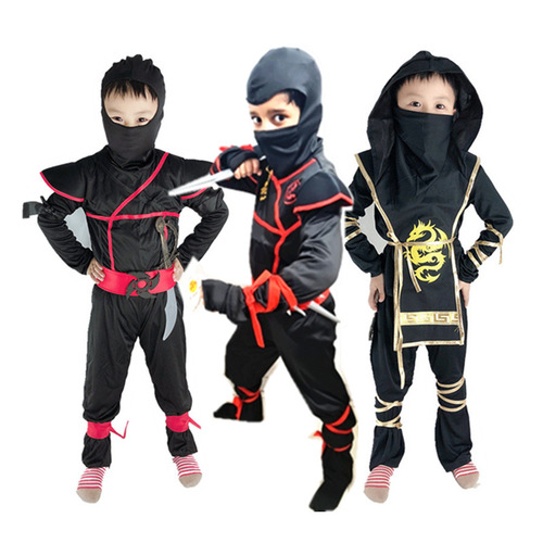 Children's Ninja Costume Performance Costume Set for Boys and Girls Halloween Fashion Show Activity Primary School Kindergarten