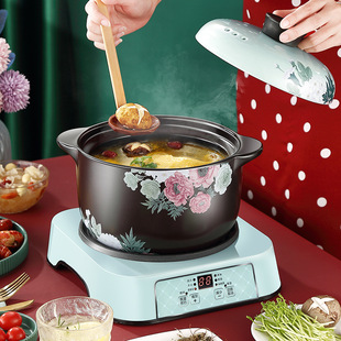 Porridge Stew Soup Multifunctional Split Intelligent Electric Casserole Stew Pot Soup Pot Household Automatic Electric Stew Ceramic Pot Soup Pot
