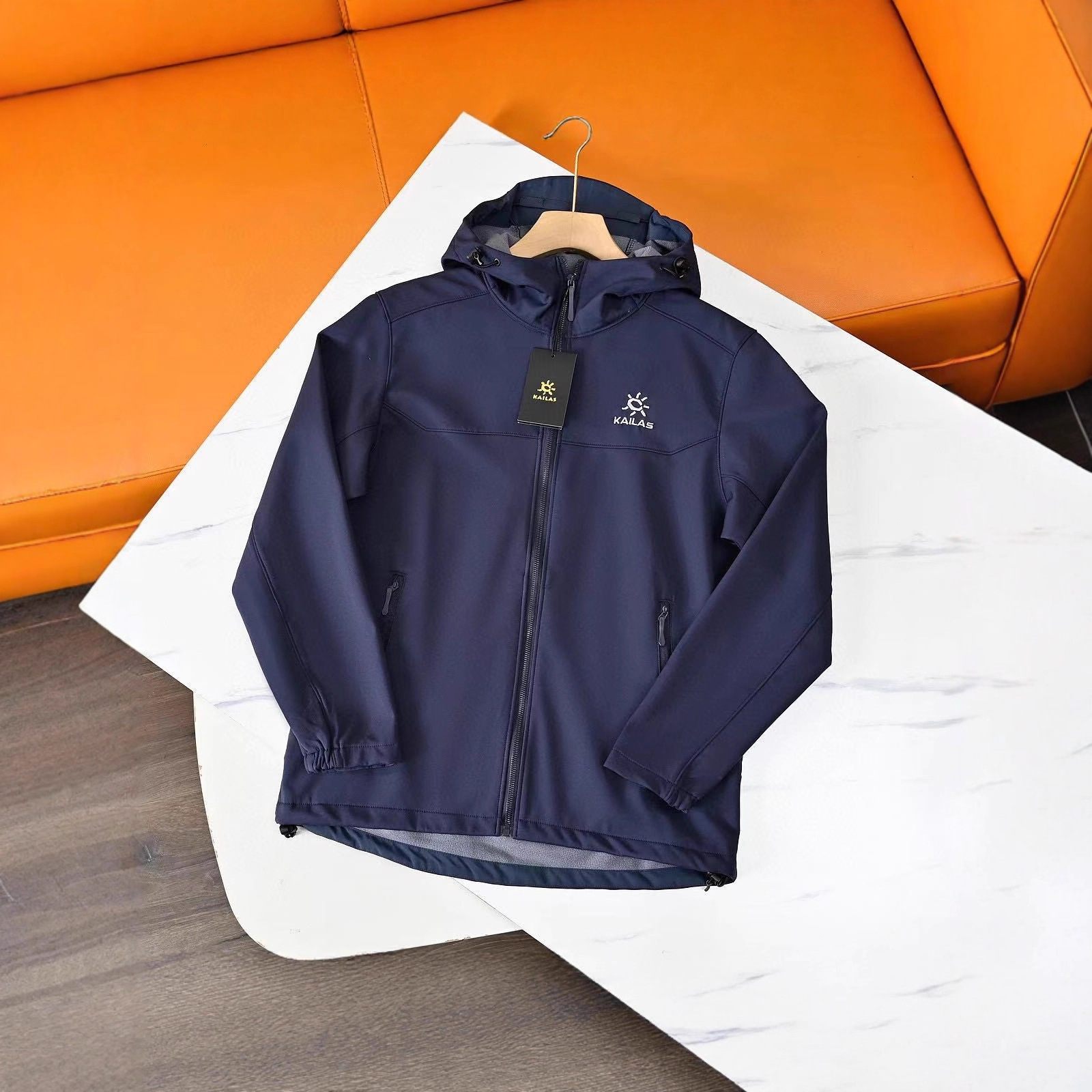 KAILAS Nouvelle veste softshell automnale brodée à capuche, style décontracté, unisexe, pour couple_voghion.com