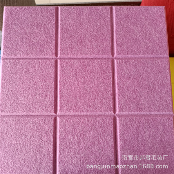 9mm grueso fieltro etiqueta de la pared nueve rejilla tablero de mensajes de Kindergarten trabaja tablero de exhibición de color DIY foto de la pared de fondo