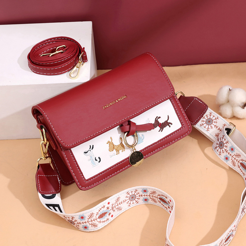 Bolsa de San Valentín bolso de hombro bolso de mochila coreano bolso cuadrado de textura bolso de mujer bagsin viento
