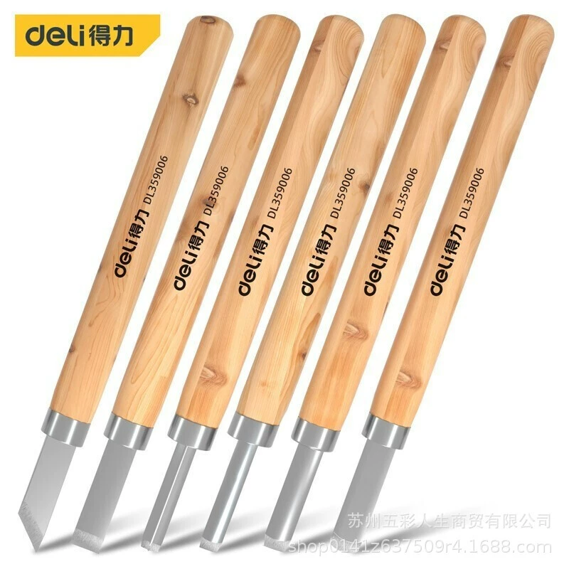 Набор ножей для резьбы по дереву Deli DL359003, профессиональный набор инструментов для резьбы по дереву и бумаге