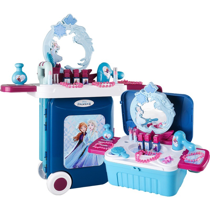 Frozen Disney cocina jugar casa carro maleta juguete cómoda princesa Elsa Toy Girl