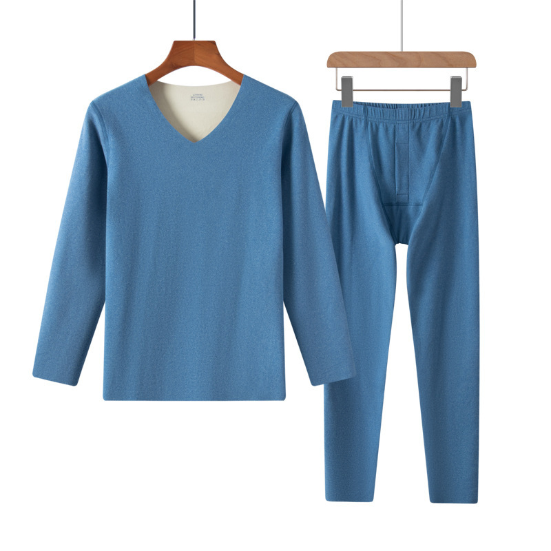 Seamless Ab Surface Thermal Suit Men's Intimates Double-Sided Velvet Women's Inner Layering Shirt Fleece-Lined Thickeneded Autumn Clothes and Long Trousers Seamless Ab Surface Thermal Suit Men's Intimates Double-Sided Velvet Women's Inner Layering Shirt Fleece-Lined Thickeneded Autumn Clothes and Long Trousers