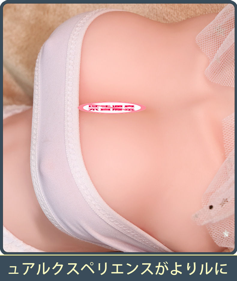 Jiuai Inverted Half-Body Airplane Cup Male Masturbator with Breast Insert, TPE, Manual — detail image 17