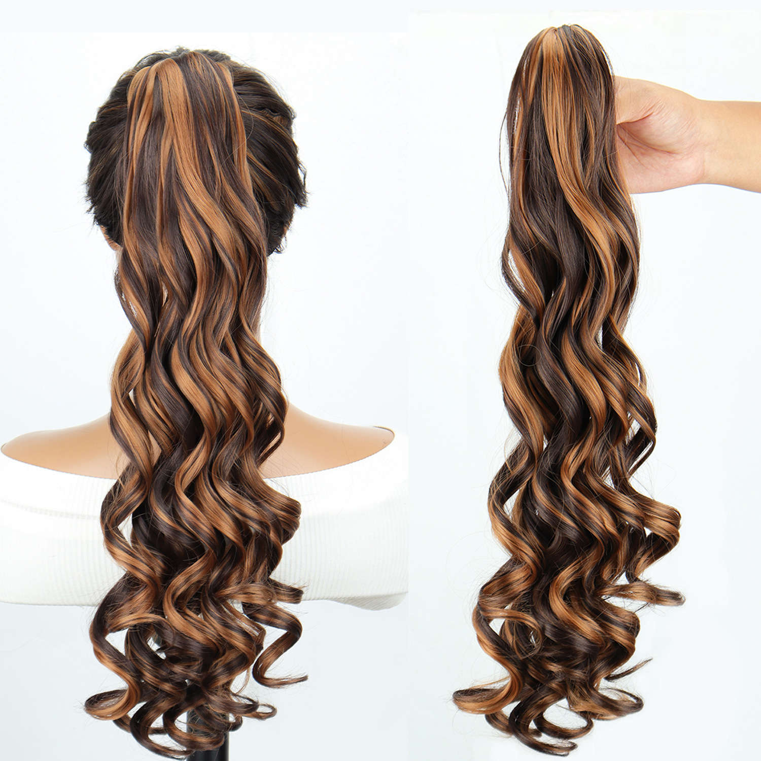 Transfronterizos para el comercio exterior de Europa y los Estados Unidos, nuevo clip de agarre invisible para el cabello de cola de caballo.