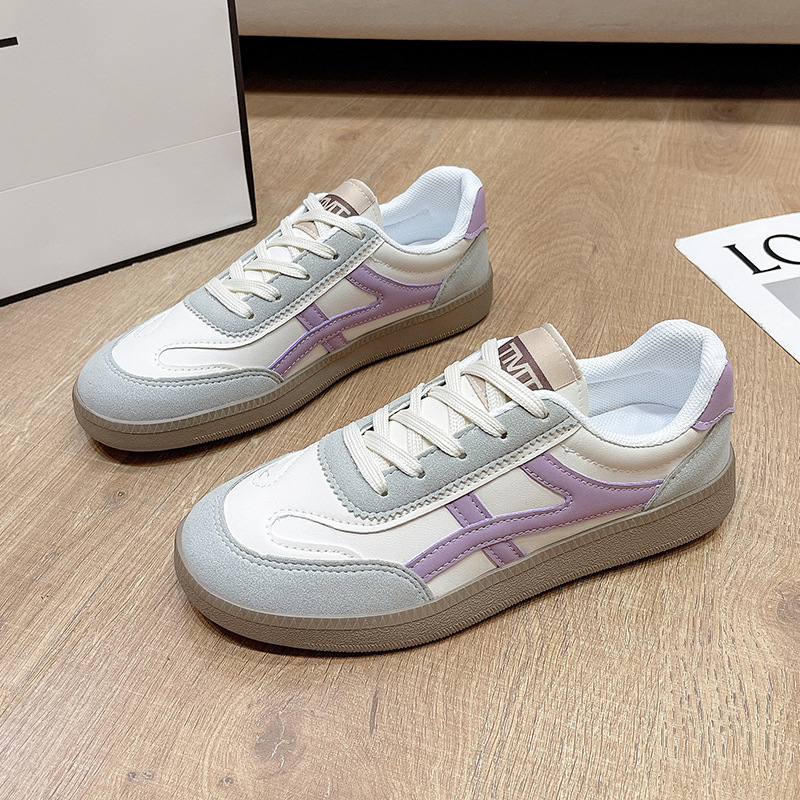 Zapatos de mujer Gump zapatos con falda de primavera y verano zapatos de suela gruesa una sola cabeza ancha suela suave no se cansa de los pies zapatos de entrenamiento de la ley suela plana lujosa alta