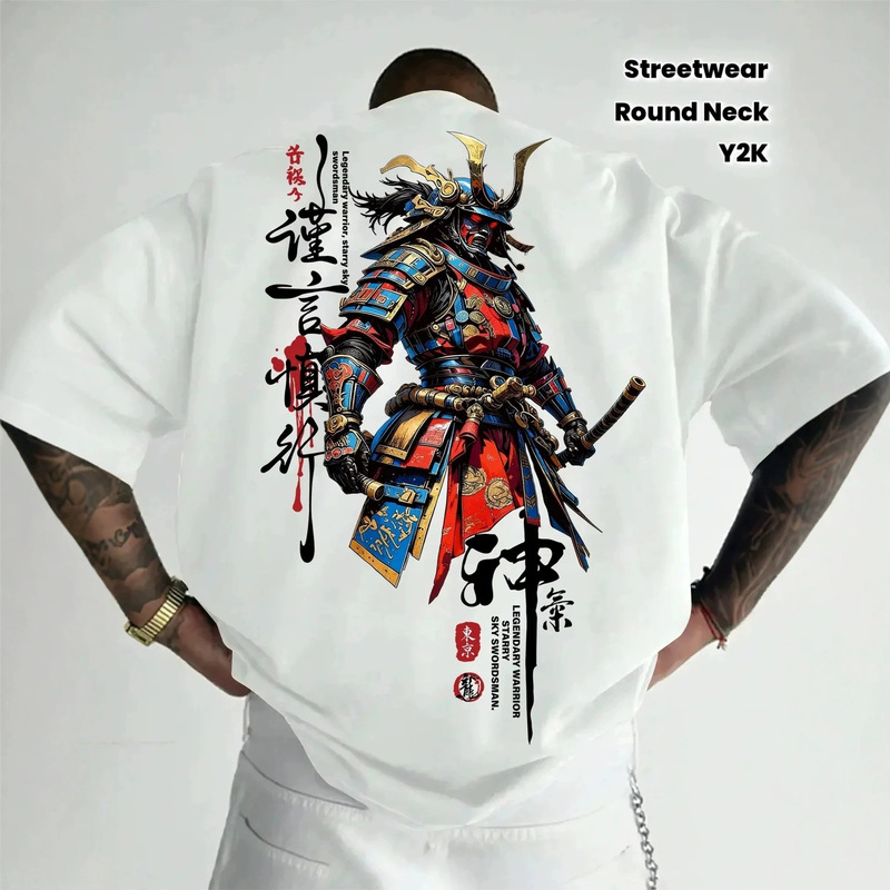 European and American Dark Harajuku Style Loose-Fitting Gothic Devil Print Cotton T-Shirt Short-Sleeve Top for Male and Female Students and Couples European and American Dark Harajuku Style Loose-Fitting Gothic Devil Print Cotton T-Shirt Short-Sleeve Top for Male and Female Students and Couples